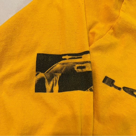 Post malone rockstar tshirt yellow longsleeve size small - Picture 5 of 7